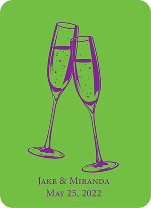 Champagne Flute Custom Wedding Cards main image